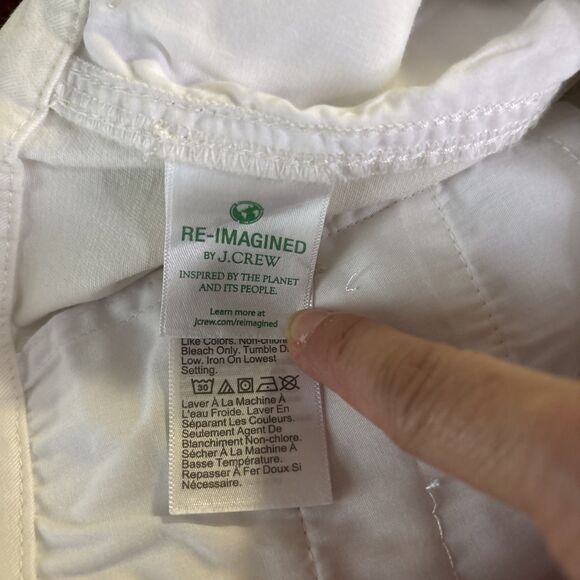 NWT J Crew High Rise Girlfriend Chino Pant Women Plus 22 Ivory Career Preppy Job - Picture 11 of 11